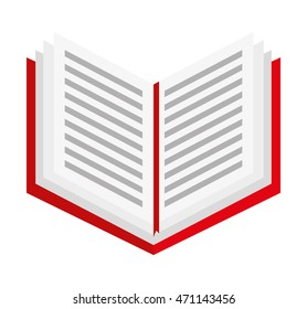 book text school icon vector isolated graphic
