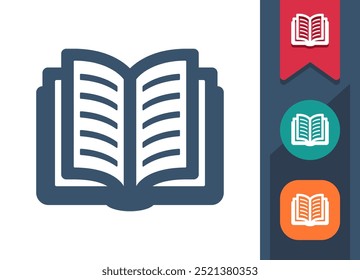 Book, Textbook, Manual, Schoolbook Icon. Professional, pixel perfect icon. EPS 10 format.