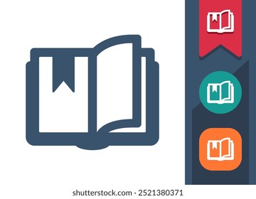 Book, Textbook, Manual, Schoolbook Icon. Professional, pixel perfect icon. EPS 10 format.