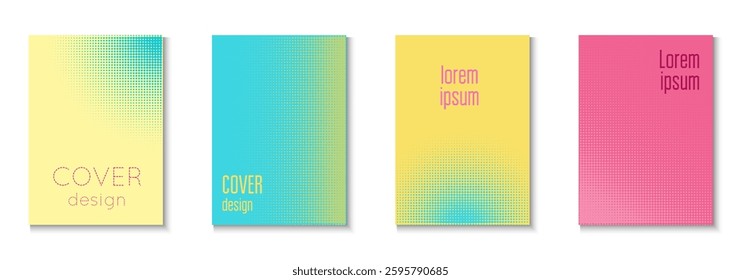 Book Texture Set. Summer Circles With Modern Art. Linear Shapes For Brand Folder. Dot Flyer. Minimalist Music Poster. Geometric Party Pattern. Trendy Book Texture