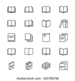 Book Thin Icons