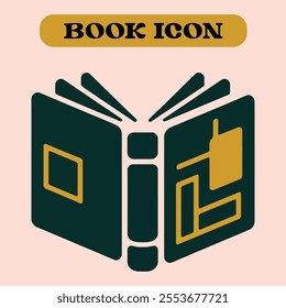 book thin line vector icon, Education concept, World book day.