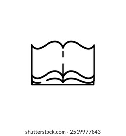 book thin outline icon vector design good for web or mobile app