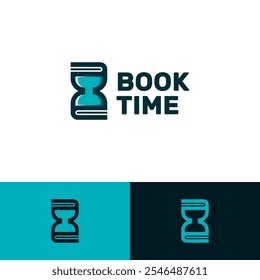 book time vector logo design