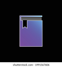 Book From Top View blue gradient vector icon