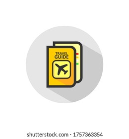 book travel guide icon vector illustration 