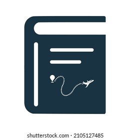 Book, travel, study icon. Simple editable vector design isolated on a white background.
