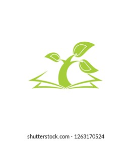 book tree biological symbol vector 