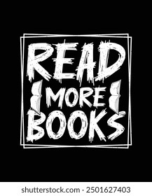 Book T-shirt Design read more books