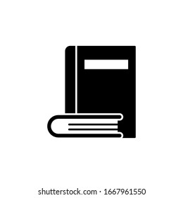 Book, two icon. Simple vector knowledge icons for ui and ux, website or mobile application