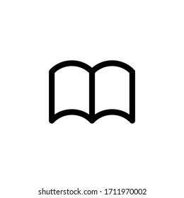 Book User Interface Outline Icon Logo Vector Illustration
