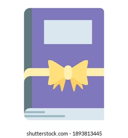 book using soft color and flat style
