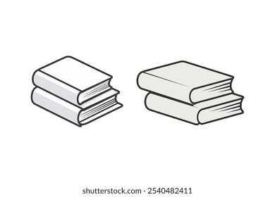 Una silueta de Arte vectorial de libro 