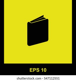 Book vector black icon. Isolated illustration. Business picture.