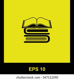 Book vector black icon. Isolated illustration. Business picture.