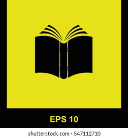 Book vector black icon. Isolated illustration. Business picture.