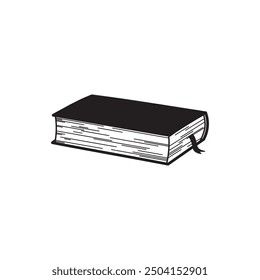 Book Vector, Book Black and White Vector, Book Image Vector.