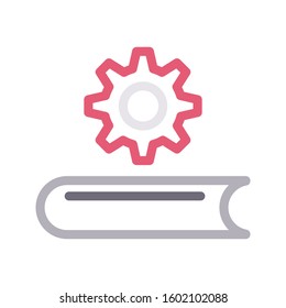 book vector color line icon 