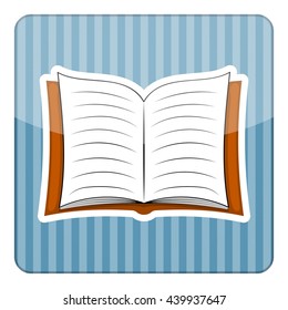 Book vector colorful icon. Vector illustration in cartoon style