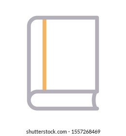 book vector colour line icon