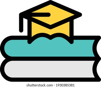 book vector colour line icon