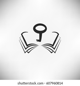 Book. Vector computer key.