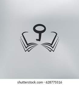 Book. Vector computer key.