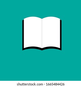 Book vector design. Flat design icon.