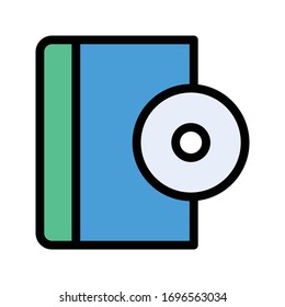 book vector flat color icon 