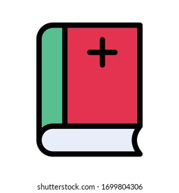 icono de color plano vectorial de libro 