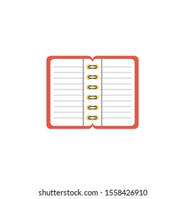 book vector flat colour icon 