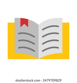 Book Vector Flat Icon Design