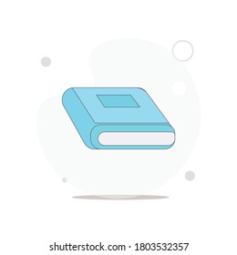 ilustración plana vectorial de libro en blanco