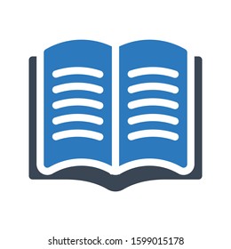 book vector glyph color icon 