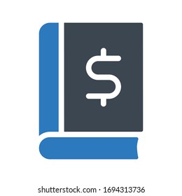 book vector glyph color icon 