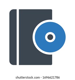 book vector glyph color icon 