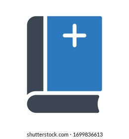 book vector glyph color icon 