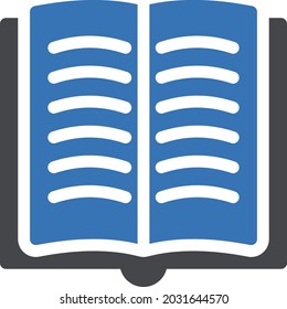 book vector glyph color icon