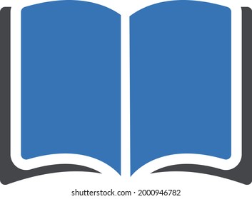 icono de color de glifo vector de libro