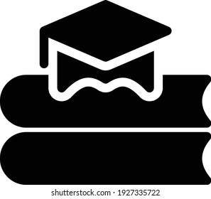 book vector glyph flat icon