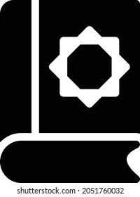 book vector glyph flat icon