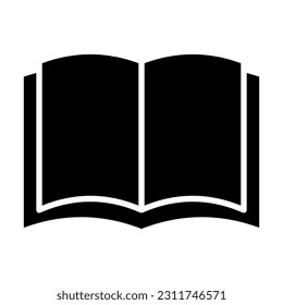 Book Vector Glyph Icon For Personal And Commercial Use.
