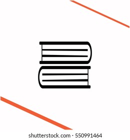 Book vector grey icon on white background. Book symbol stock   illustration. Business picture.