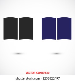 book vector icon 10 eps