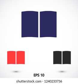 book vector icon 10 eps