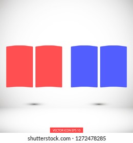 book vector icon 10 eps