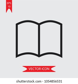 Book vector icon 