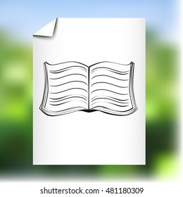 Book vector icon