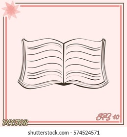 Book vector icon