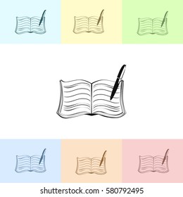 Book vector icon